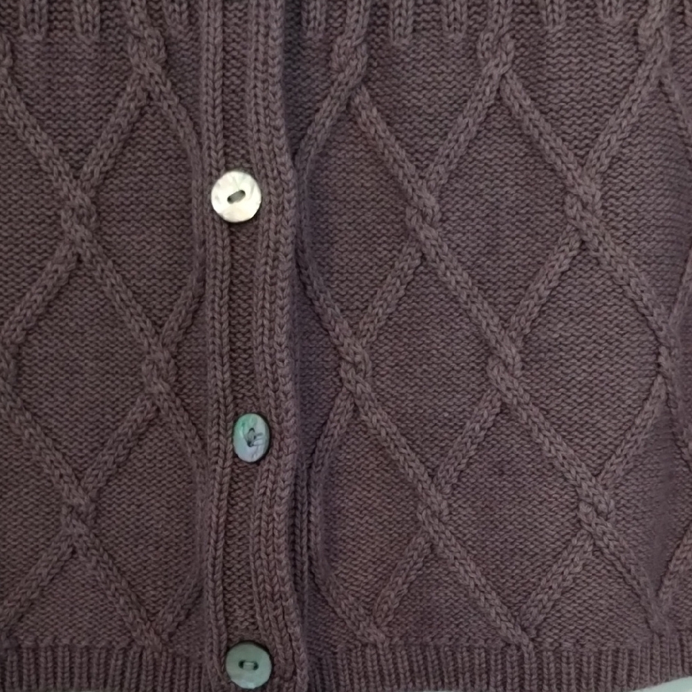 3 Women's Van Heusen Short Sleeve Ribbed Cardigan Size Large - Picture 9 of 15